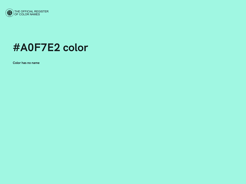 #A0F7E2 color image