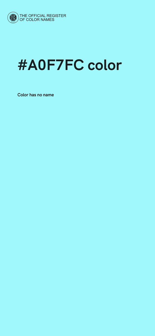 #A0F7FC color image