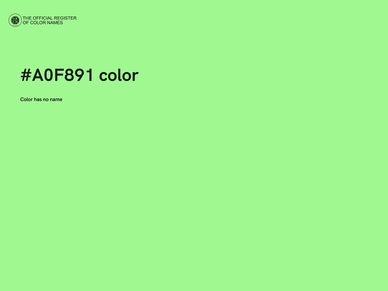 #A0F891 color image