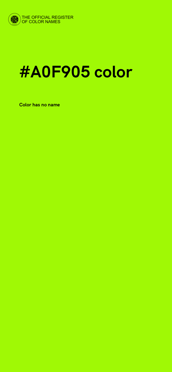 #A0F905 color image