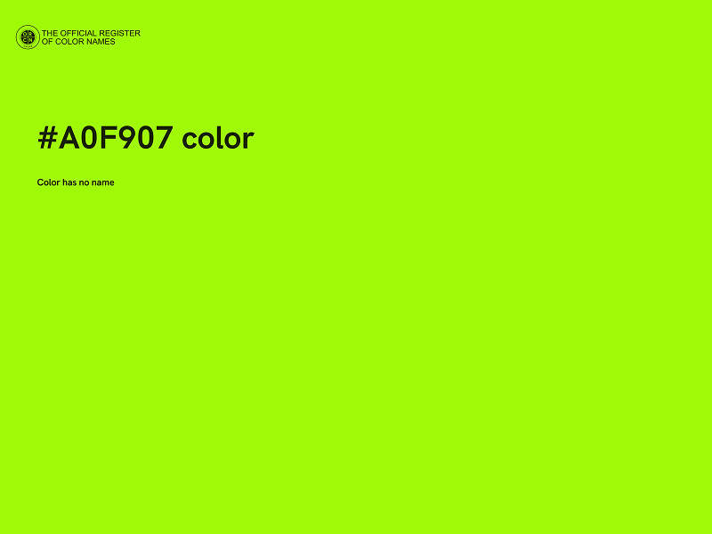 #A0F907 color image