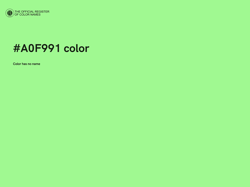 #A0F991 color image