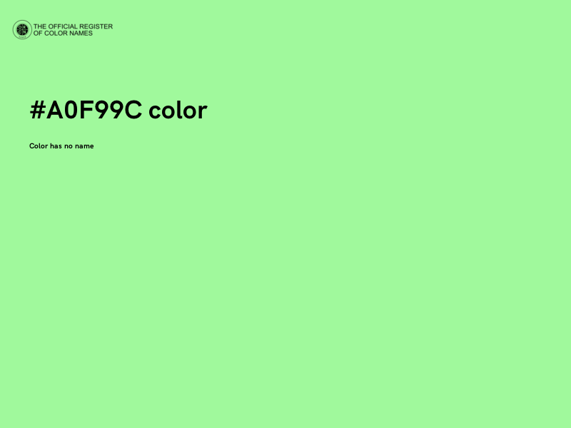 #A0F99C color image