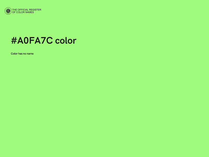 #A0FA7C color image