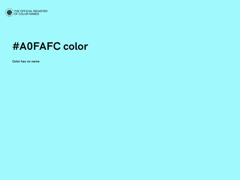 #A0FAFC color image