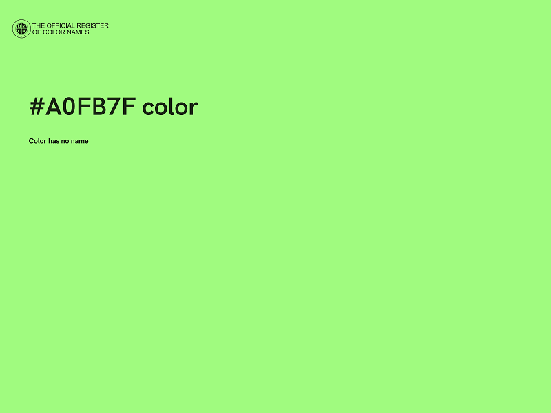 #A0FB7F color image