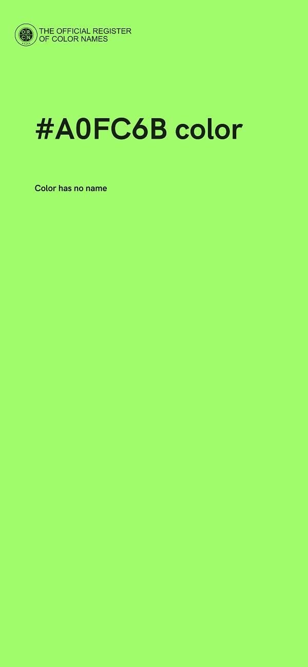 #A0FC6B color image
