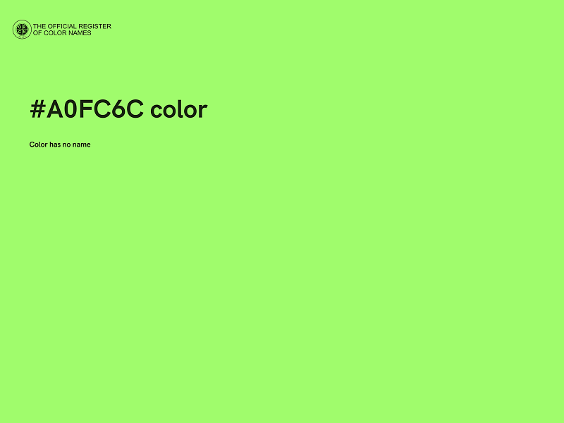 #A0FC6C color image