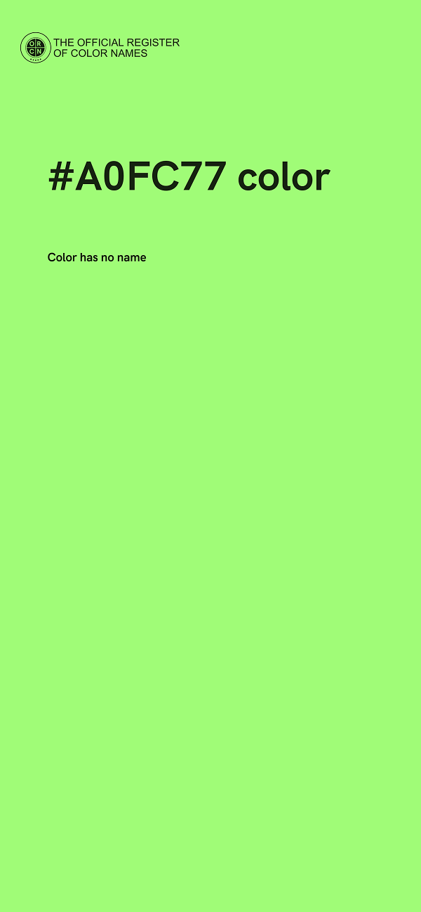 #A0FC77 color image
