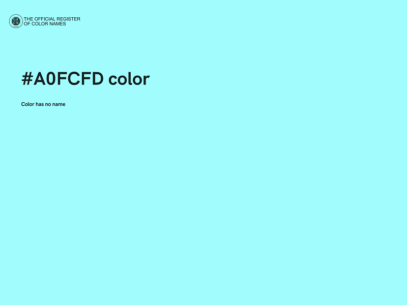 #A0FCFD color image