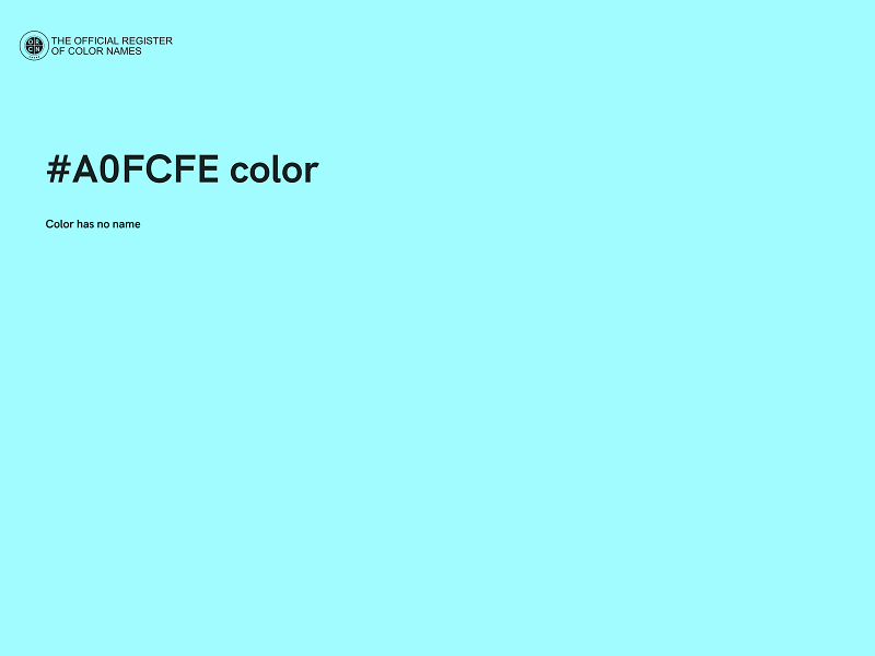 #A0FCFE color image