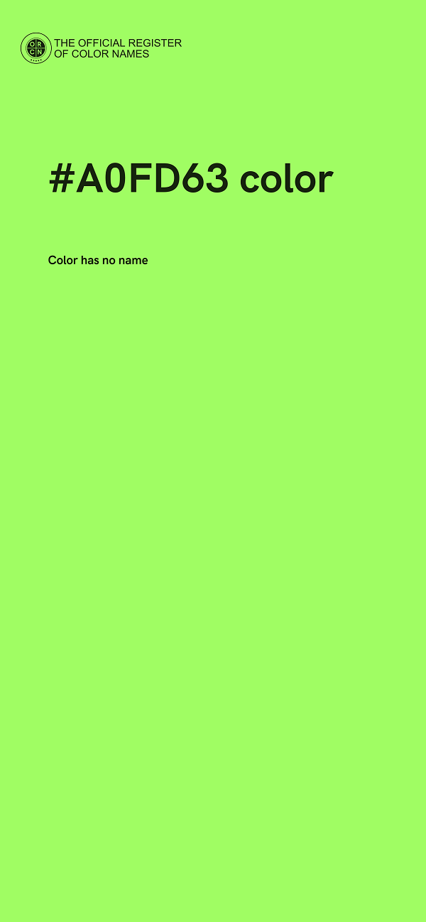 #A0FD63 color image