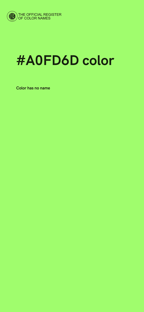 #A0FD6D color image