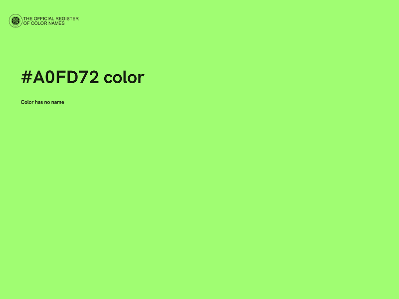 #A0FD72 color image