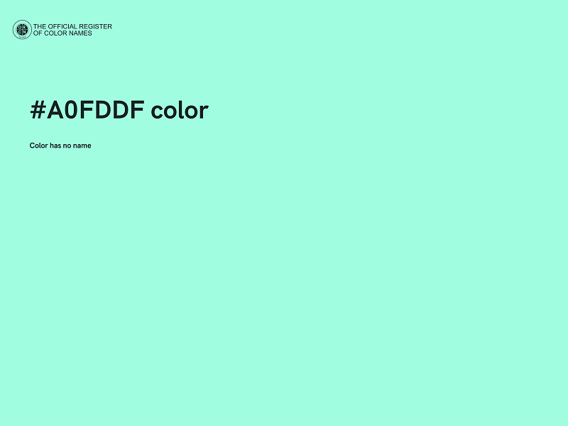 #A0FDDF color image