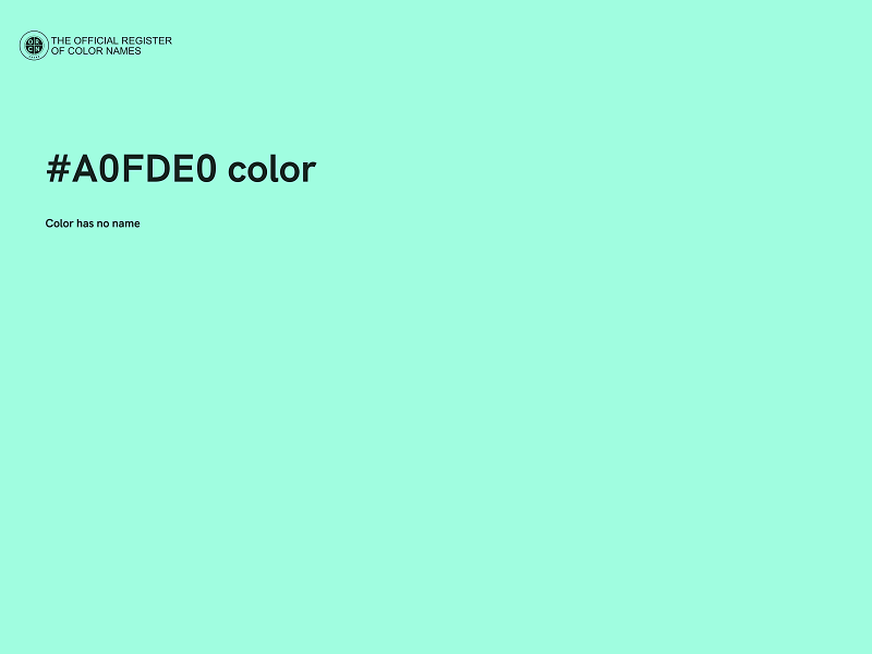 #A0FDE0 color image