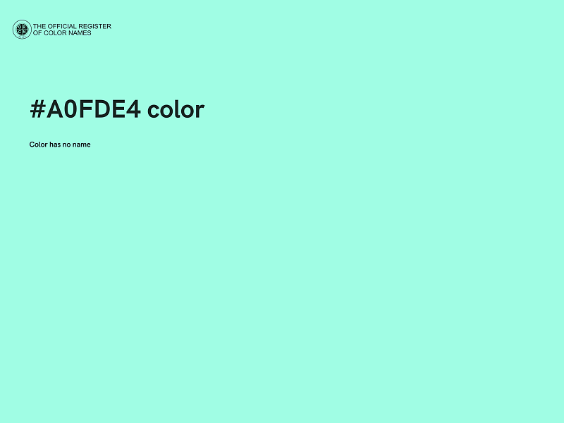 #A0FDE4 color image