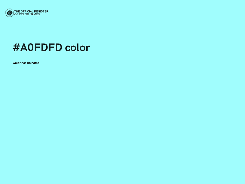 #A0FDFD color image