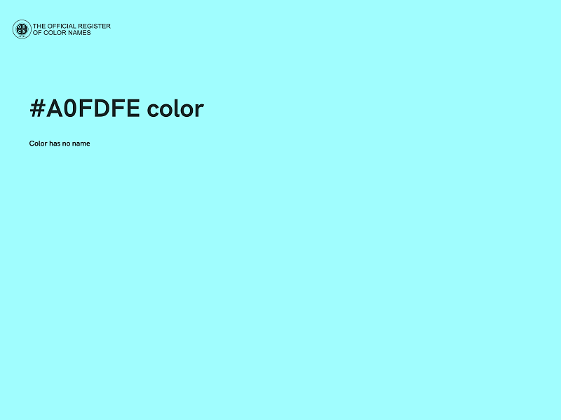 #A0FDFE color image