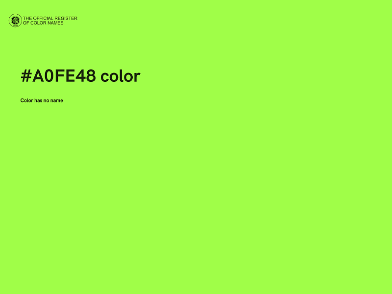 #A0FE48 color image