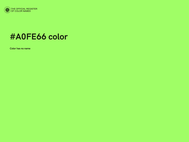 #A0FE66 color image