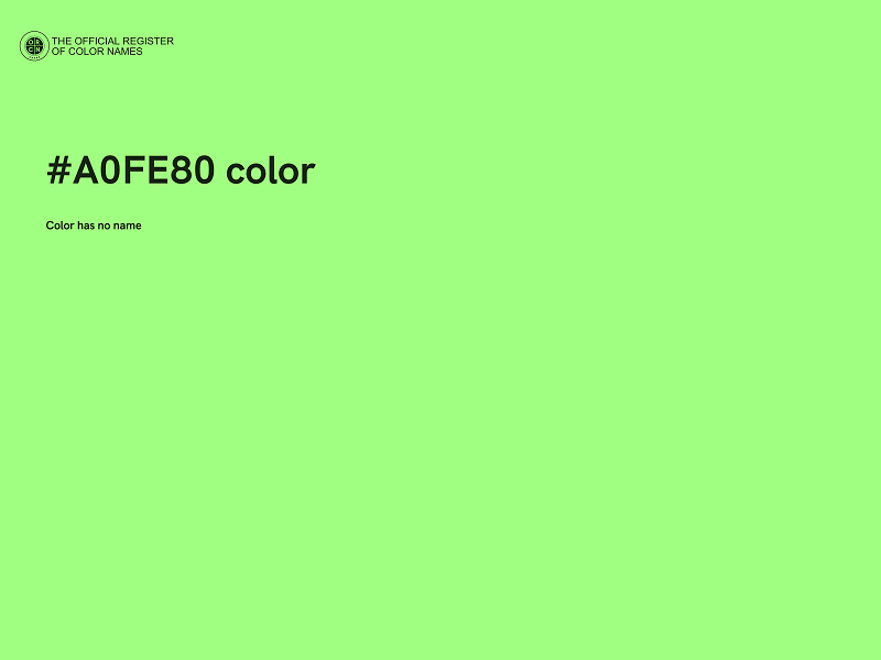 #A0FE80 color image