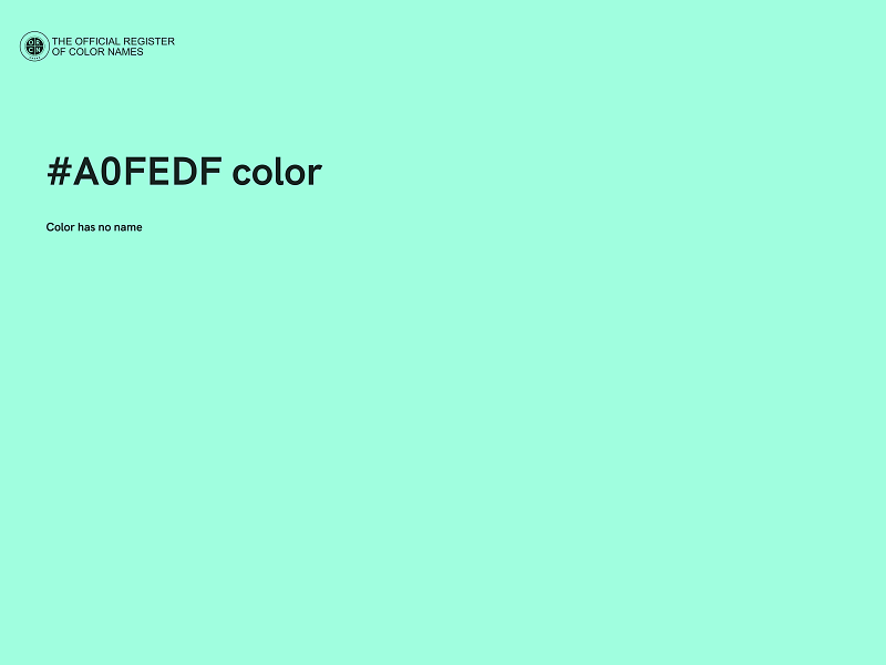 #A0FEDF color image