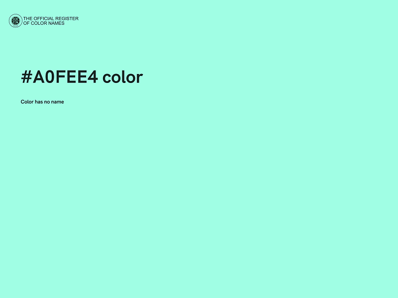#A0FEE4 color image