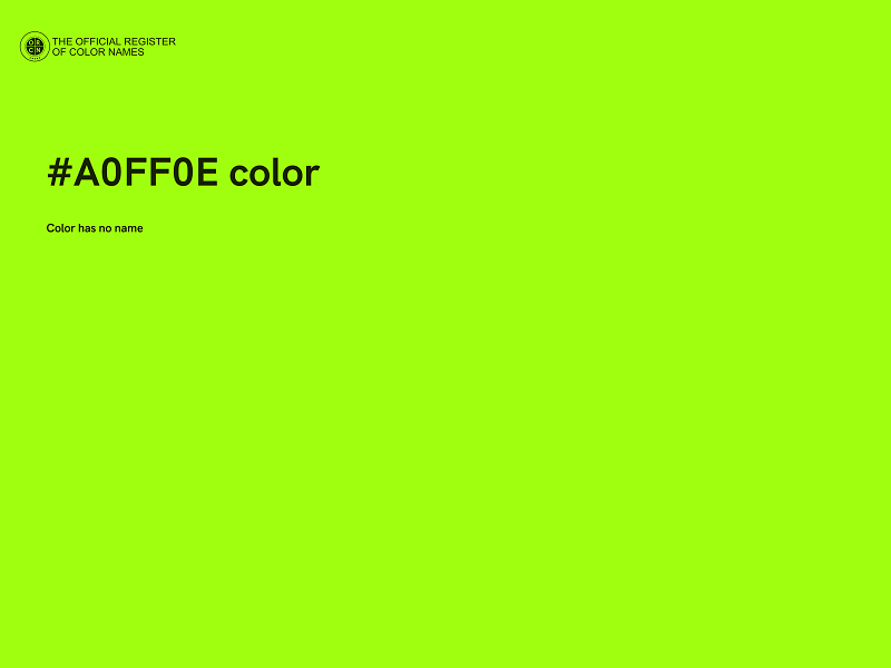 #A0FF0E color image