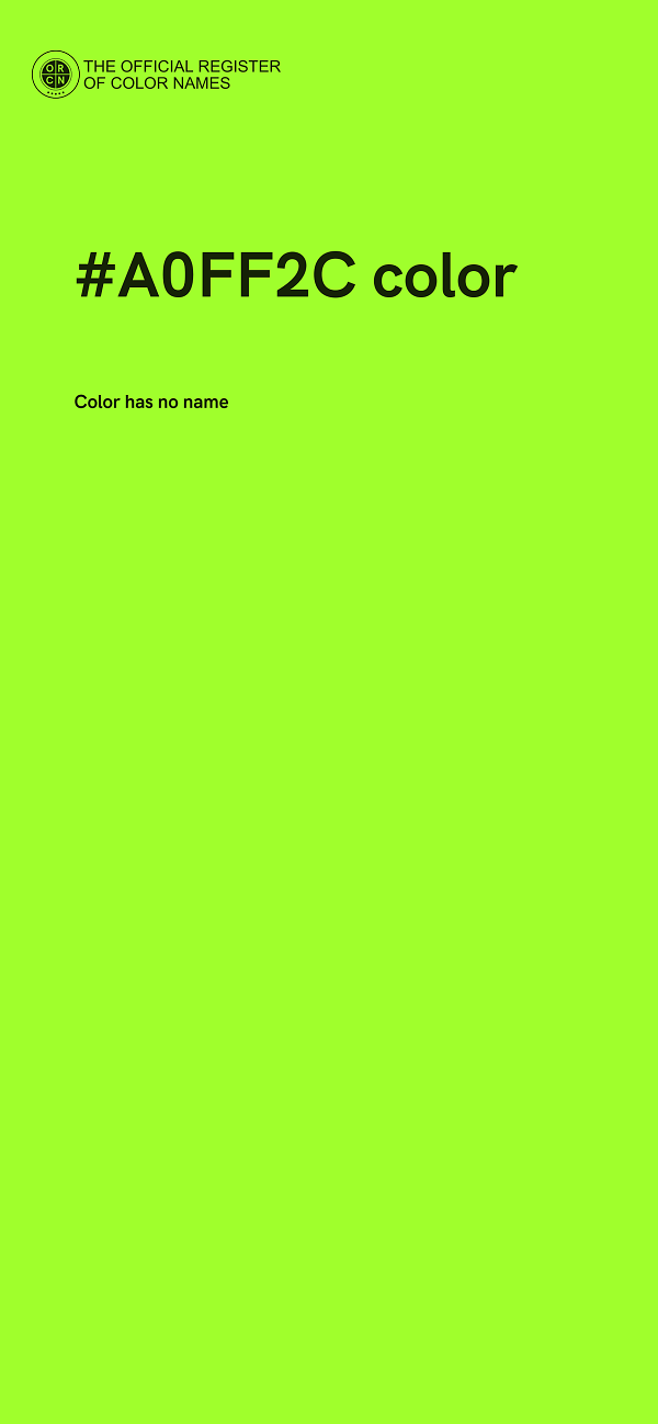 #A0FF2C color image