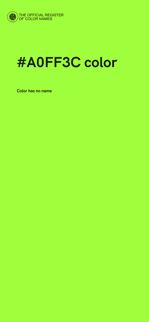 #A0FF3C color image