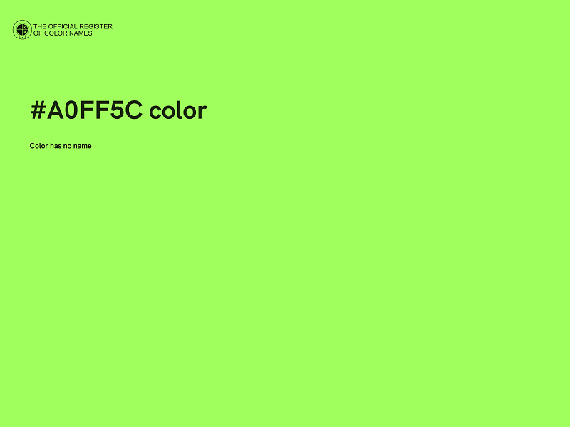 #A0FF5C color image