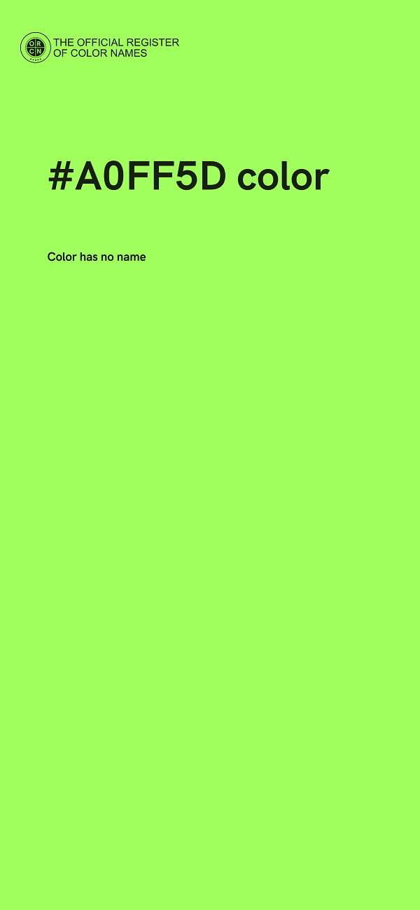 #A0FF5D color image