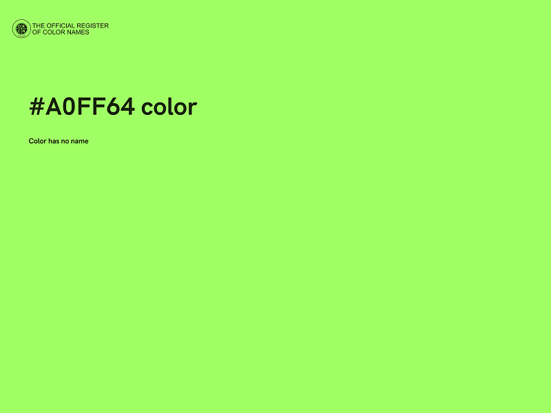 #A0FF64 color image