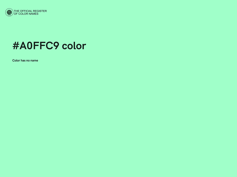 #A0FFC9 color image