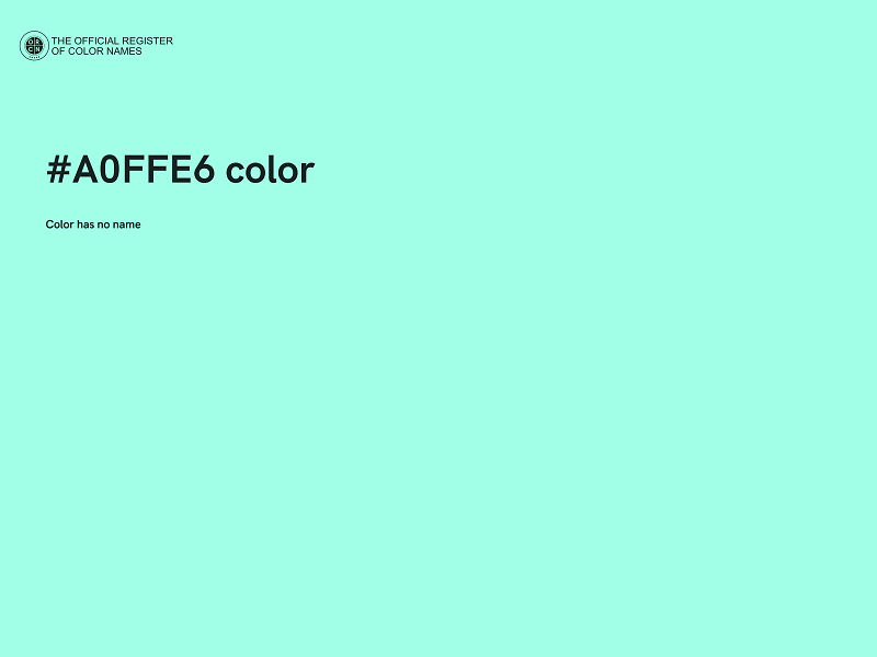 #A0FFE6 color image