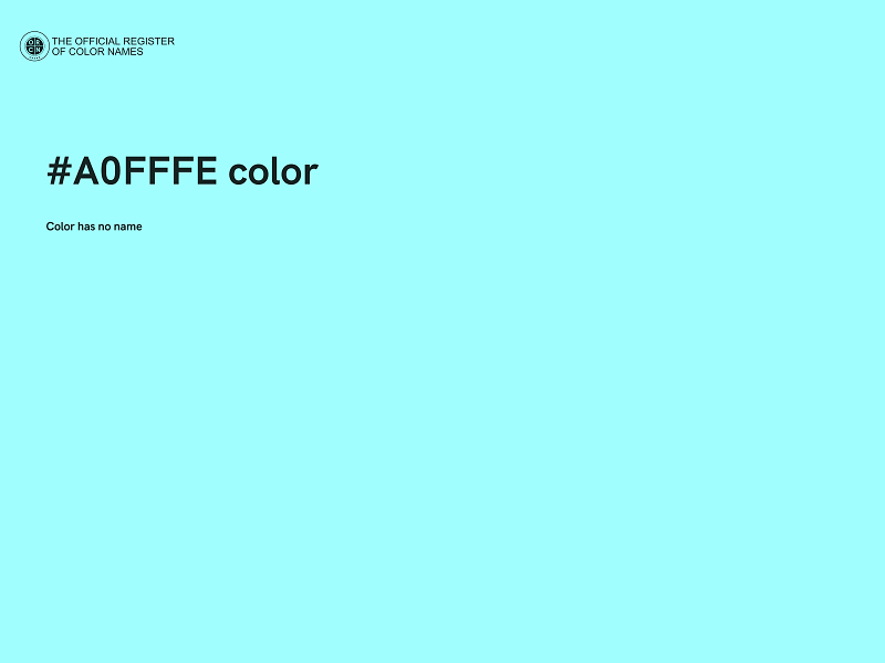 #A0FFFE color image