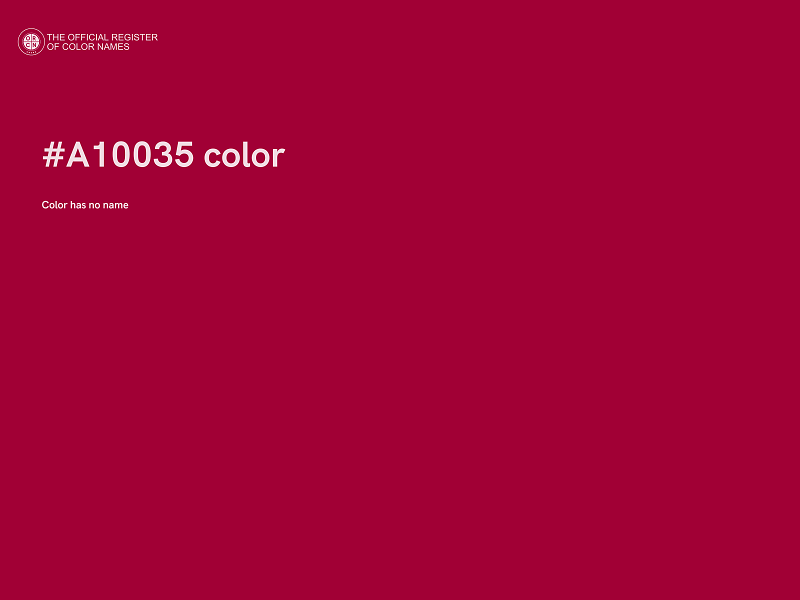 #A10035 color image
