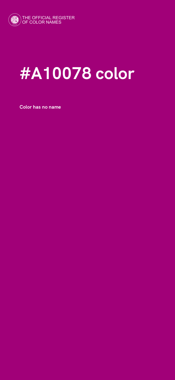#A10078 color image