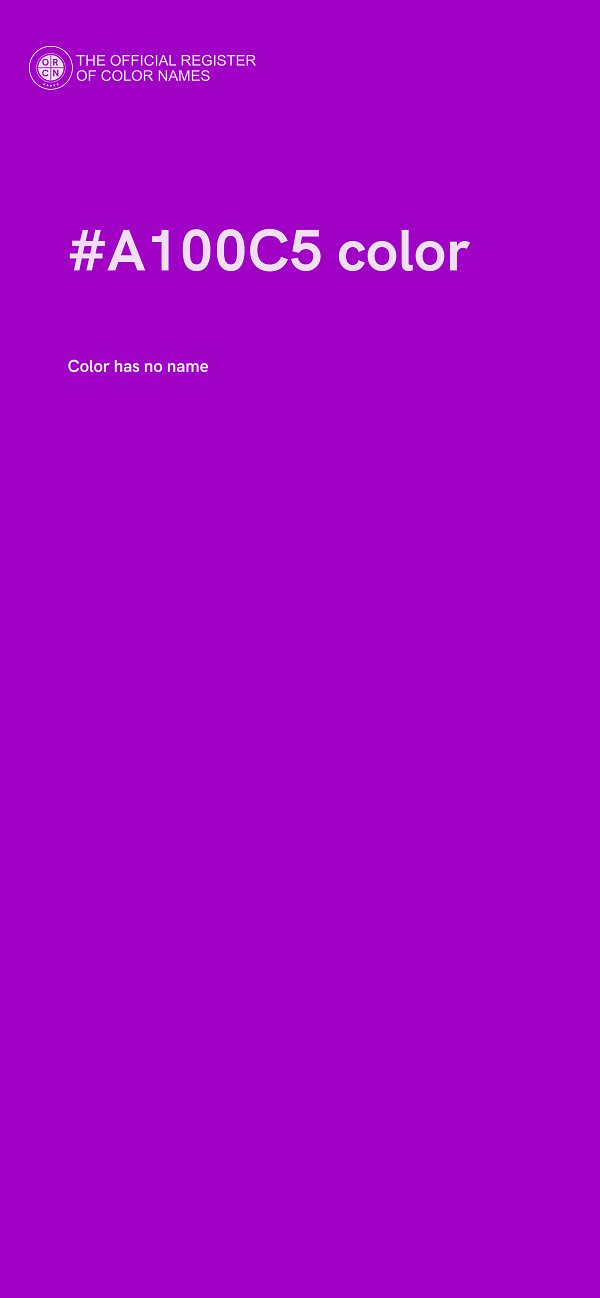 #A100C5 color image