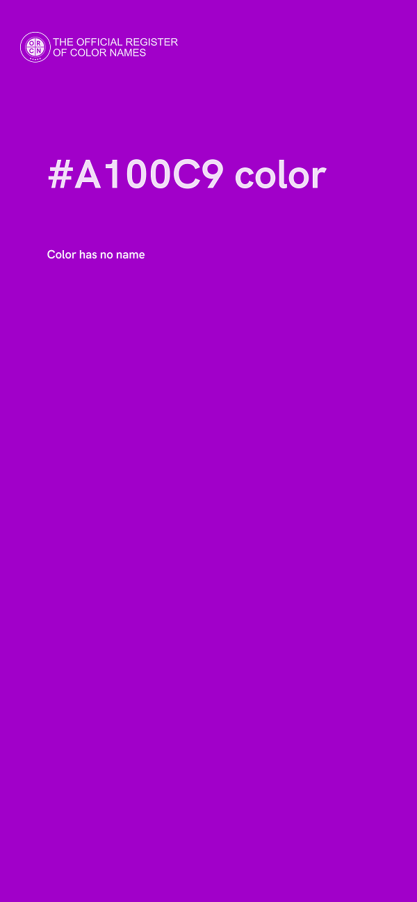#A100C9 color image