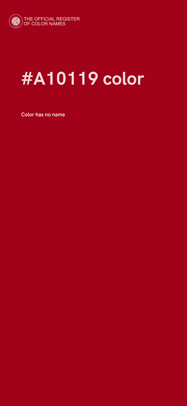#A10119 color image