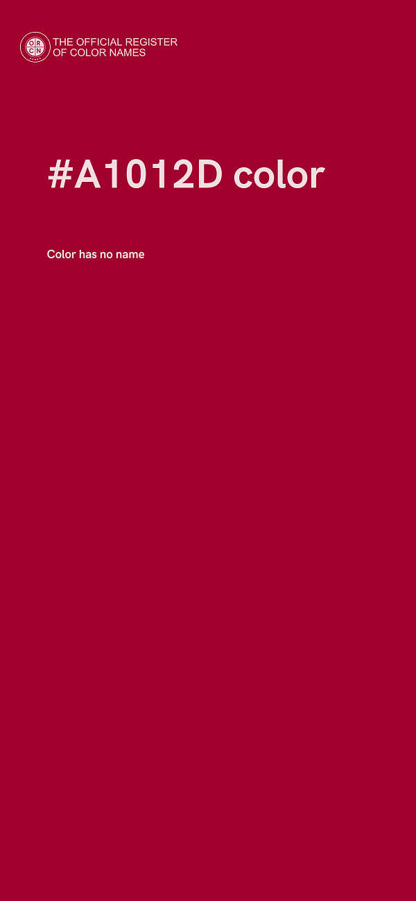 #A1012D color image