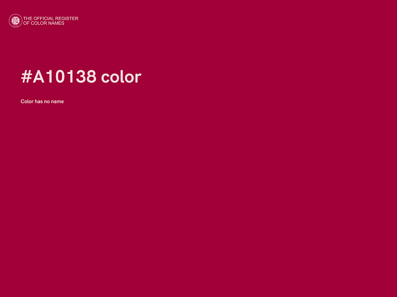 #A10138 color image