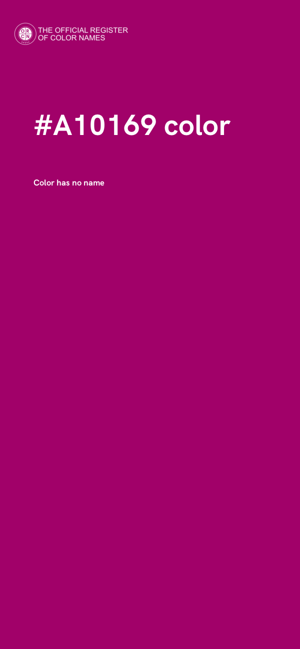 #A10169 color image