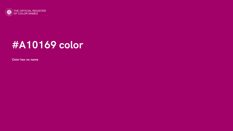 #A10169 color image