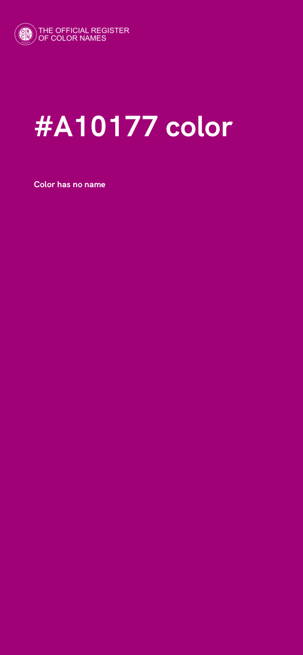 #A10177 color image