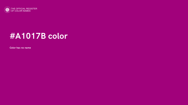 #A1017B color image