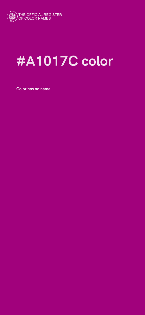 #A1017C color image