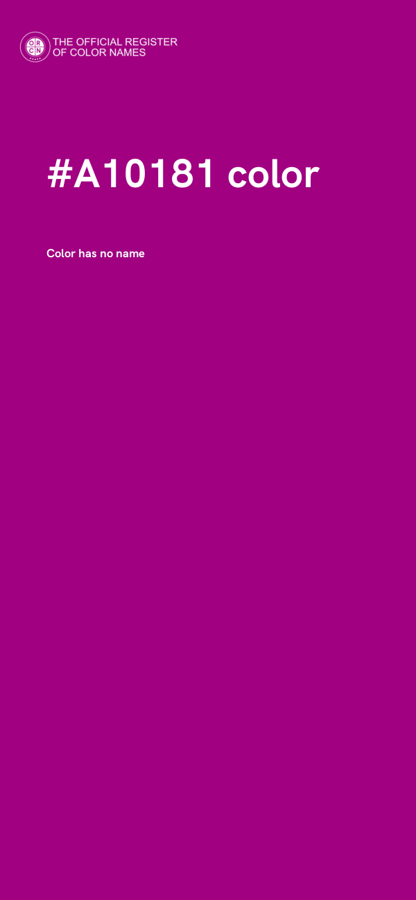 #A10181 color image